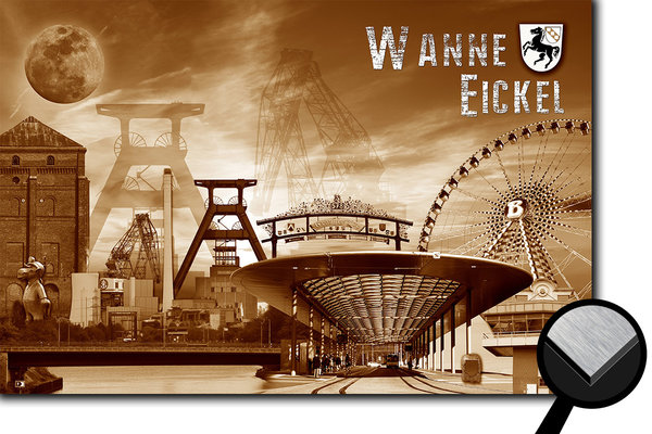 Wanne-Eickel Collage 1 - sepia