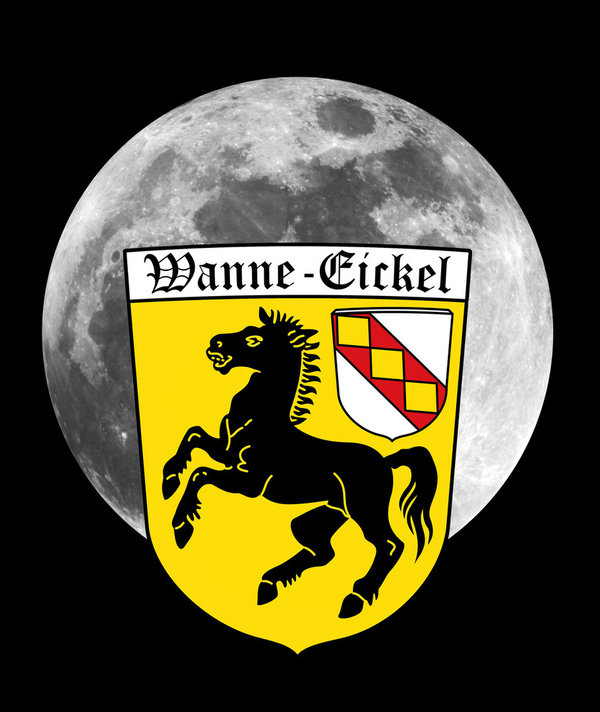 Wanne-Eickel Mond-Wappen - Alu